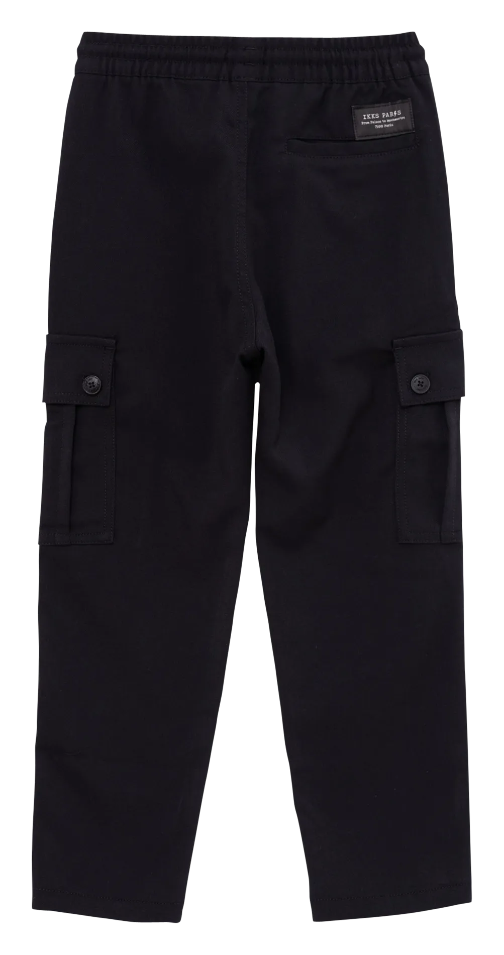 IKKS JUNIOR Pantalón ancho estilo cargo en negro