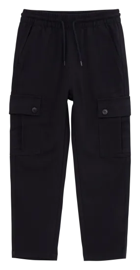 IKKS JUNIOR Pantalón ancho estilo cargo en negro