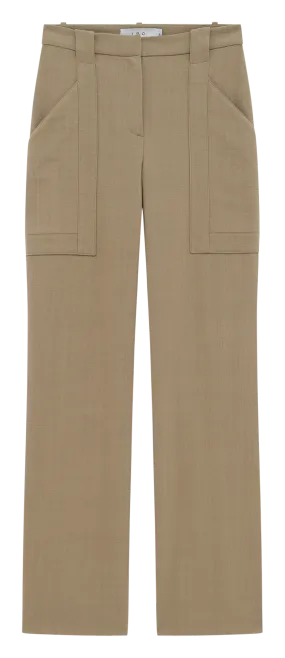 IRO SONIRA - Pantalón cargo de algodón slim en beige