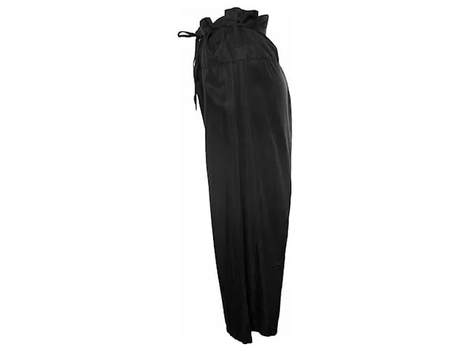 Issey Miyake, pantalón de cintura alta Negro 