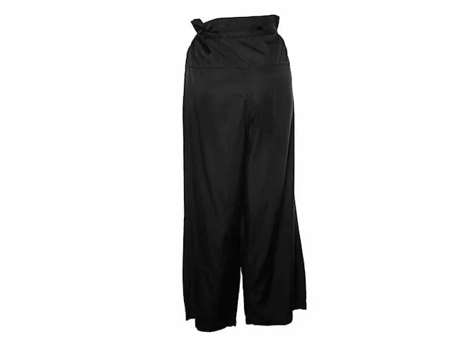 Issey Miyake, pantalón de cintura alta Negro 