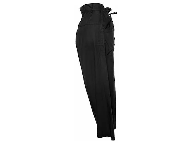 Issey Miyake, pantalón de cintura alta Negro 