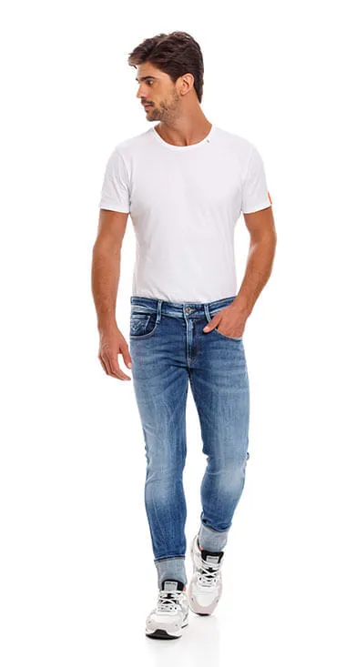 Jean Rigido Para Hombre Anbass Replay 29906