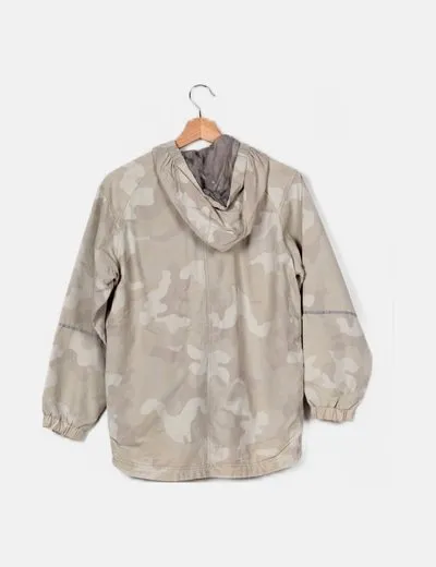 La Redoute Impermeable beige estampado