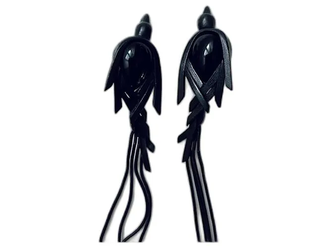 Lanvin Aretes Negro 