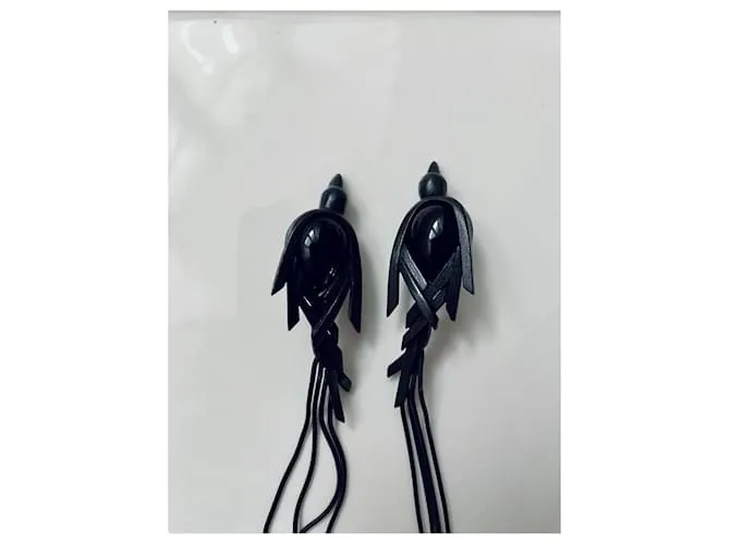 Lanvin Aretes Negro 