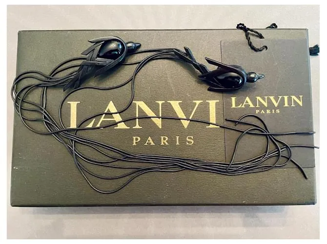 Lanvin Aretes Negro 