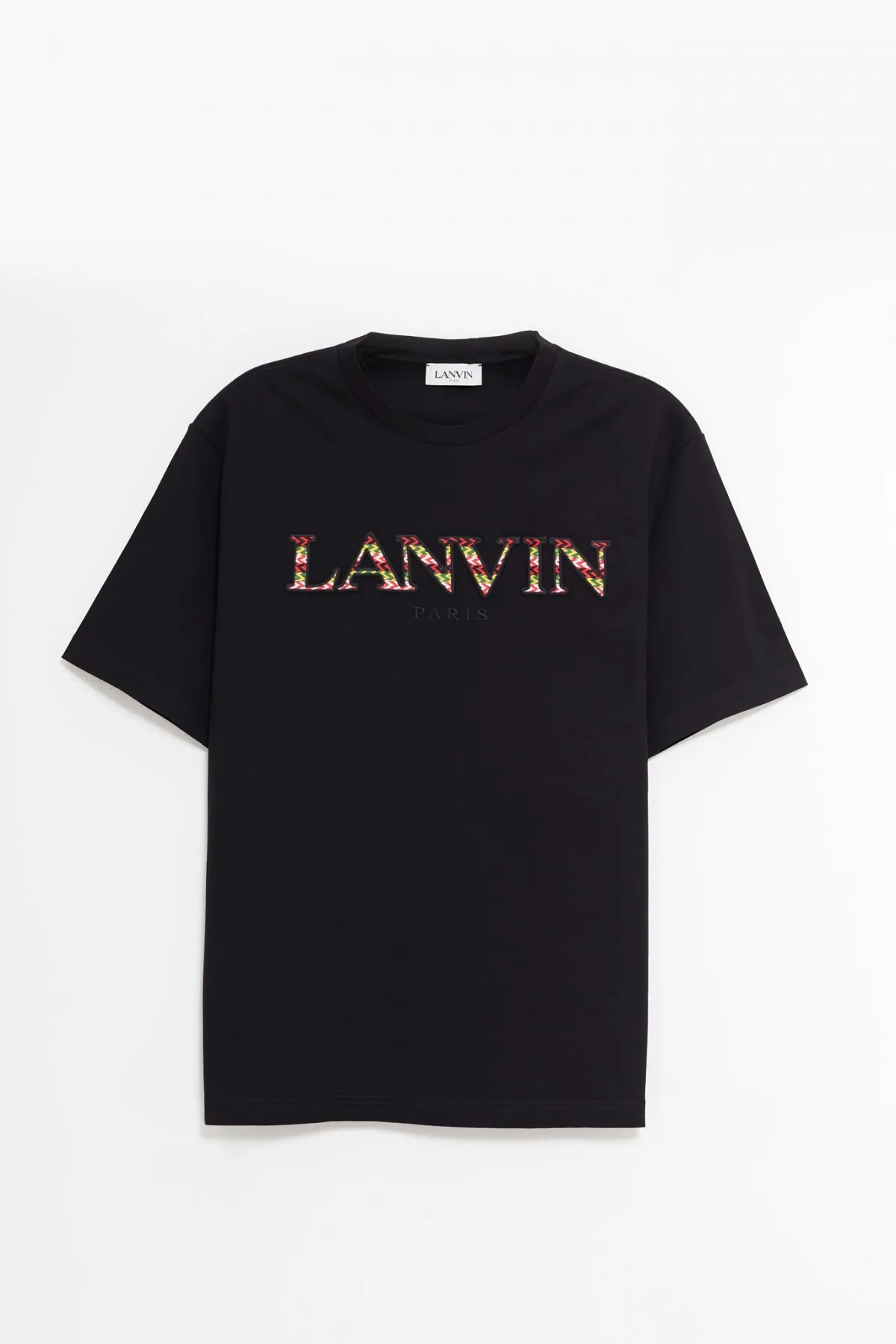 LANVIN BLACK CLASSIC LANVIN CURB T-SHIRT