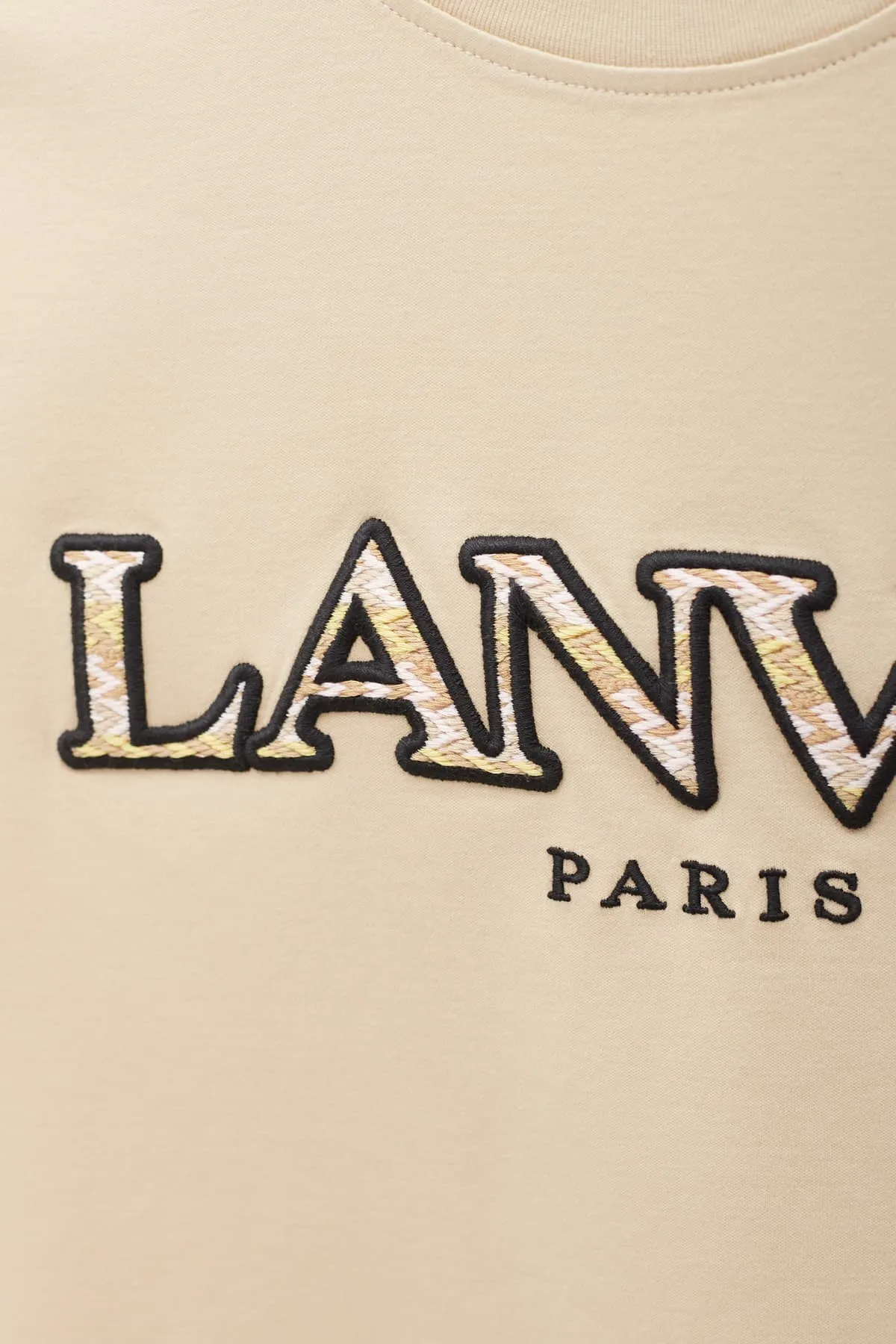 LANVIN SAND CURB EMB CLASSIC T-SHIRT