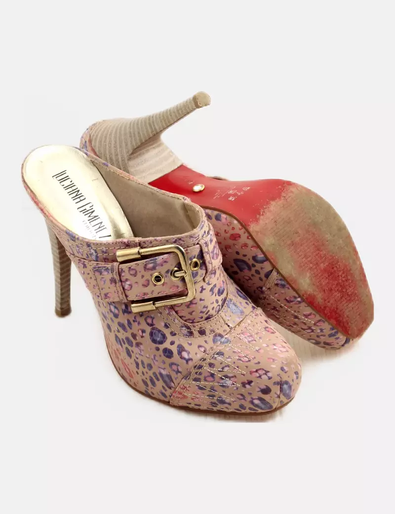 Luciana Gimenez Zapato estampado multicolor