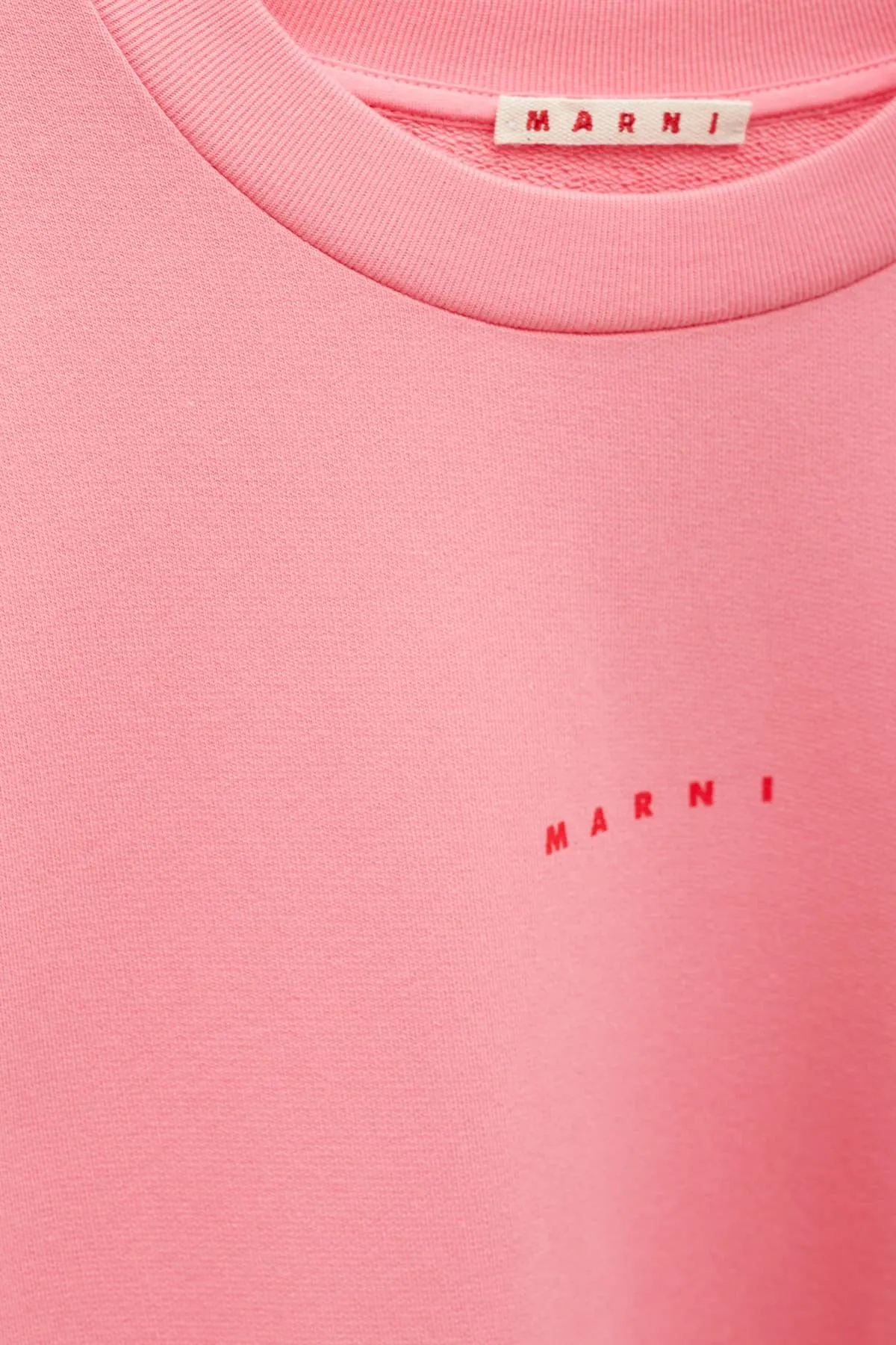 MARNI PINK LOGO CLASSIC SWEATSHIRT