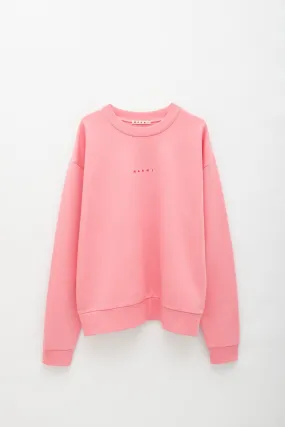 MARNI PINK LOGO CLASSIC SWEATSHIRT