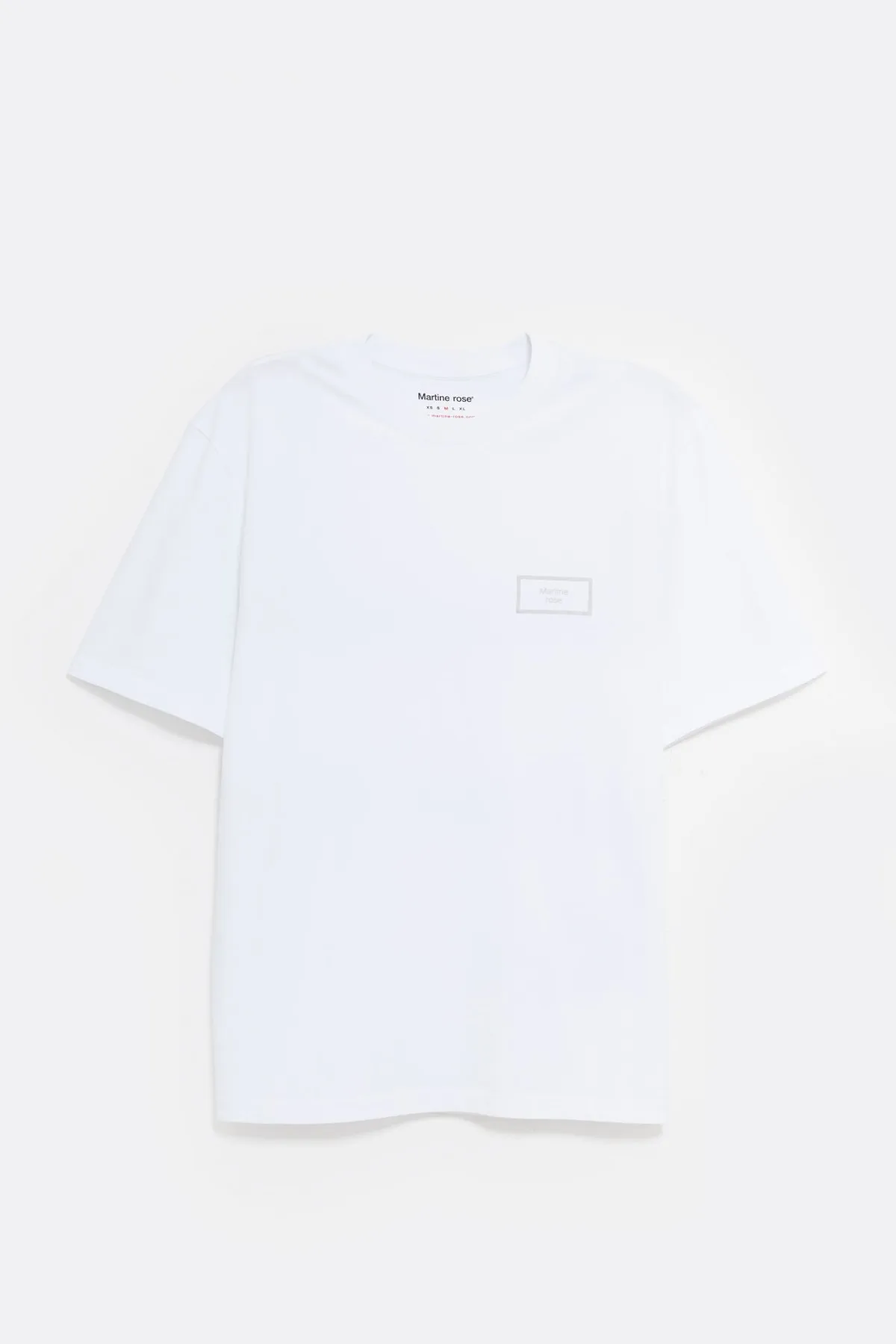 MARTINE ROSE WHITE CLASSIC T-SHIRT