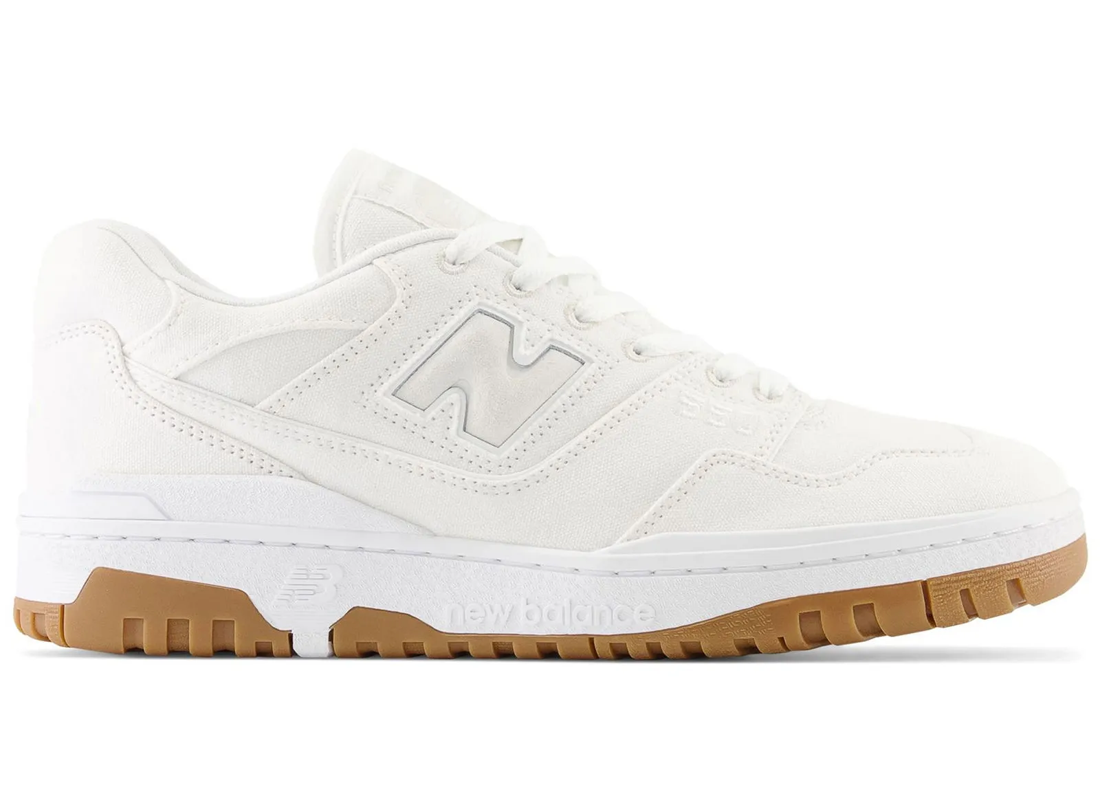 New Balance 550 White Canvas Gum