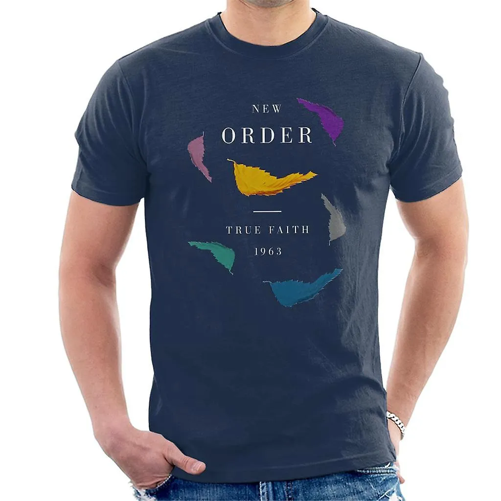 New Order True Faith 1963 Multi Leaf Art Camiseta para hombre