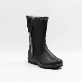 New Walk Botas Cierre Negro Mujer