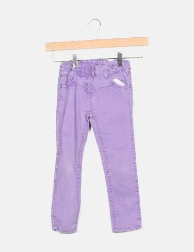 NoName Pantalón denim lila