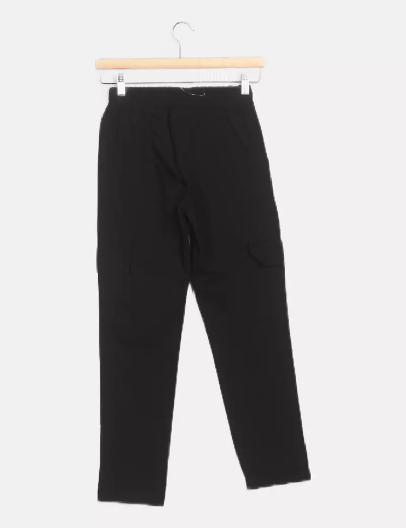 NoName Pantalón negro cargo