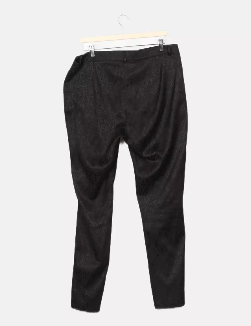 NoName Pantalón negro satinado