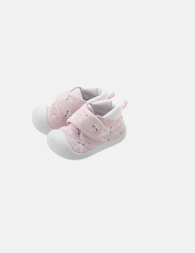 NoName Zapatilla rosa estampada