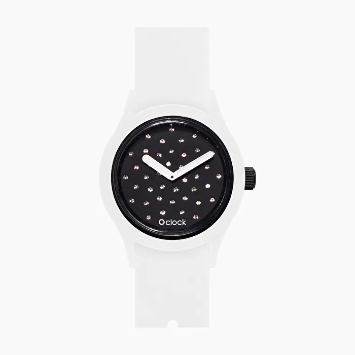 O clock shift crystal negro y blanco