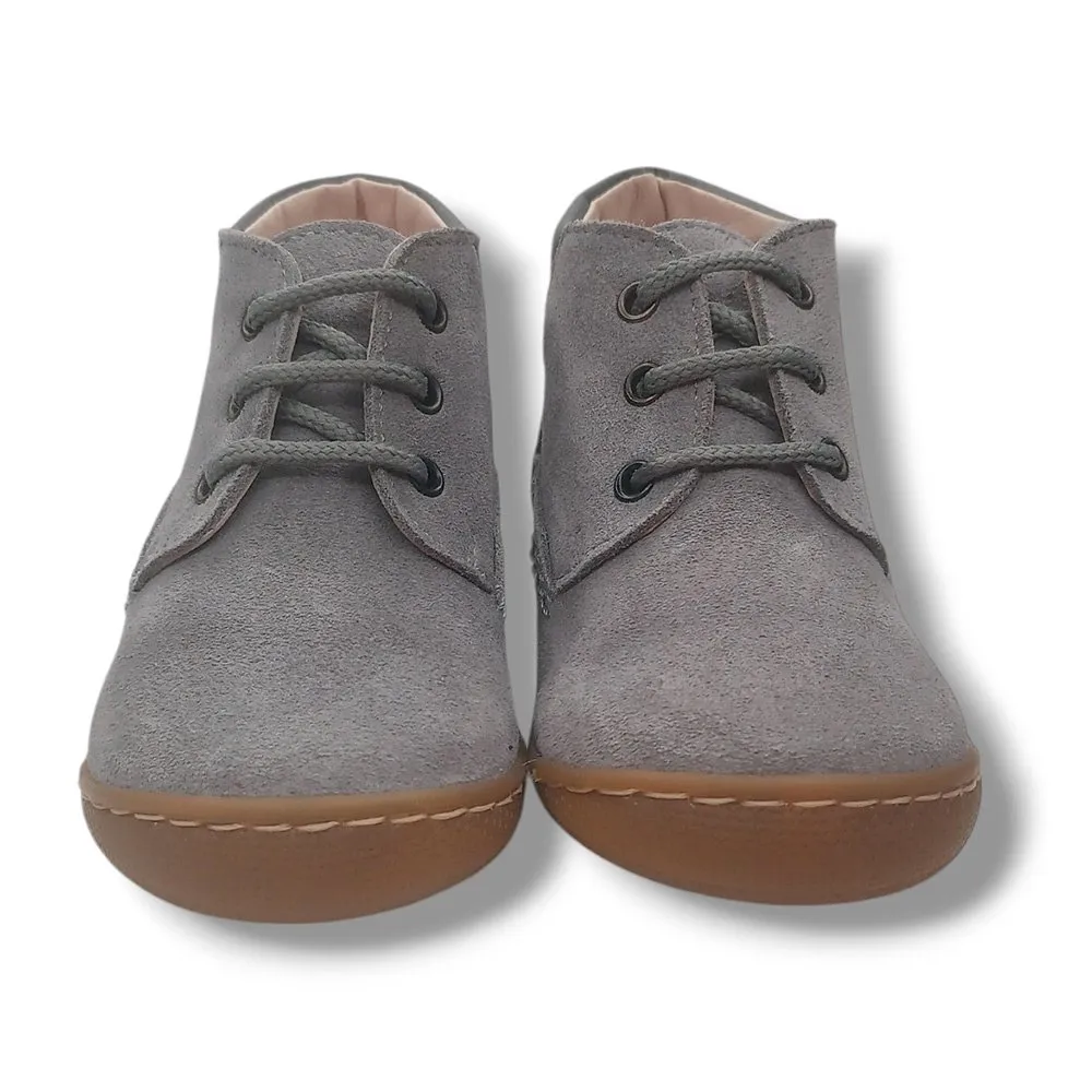 Ohmytoe Botas Primeros Pasos Niño 6160 PIEL LUXE PLOMO SERRAJE GRIS CORDONETS