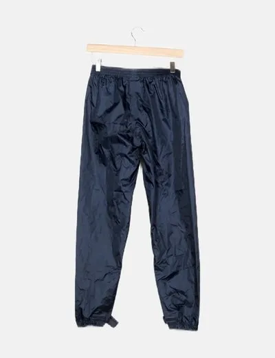 Oxylane Pantalón impermeable azul marino