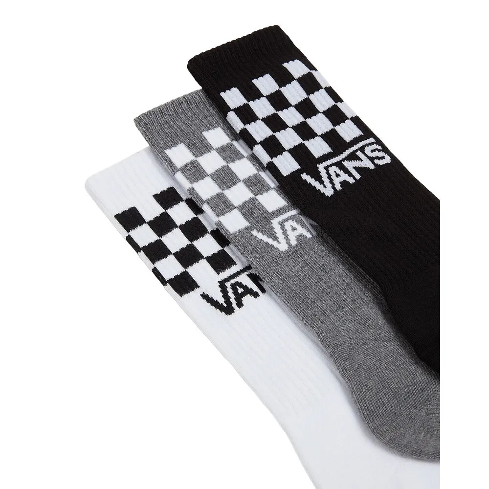 Pack 3 Calcetines Altos Negro, Blanco, Gris Vans Classic Check 42.5/47