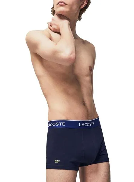 pack calzoncillos lacoste casual marino hombre