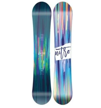 Pack snowboard Nitro Lectra Brush (2024) + fijaciones - mujer