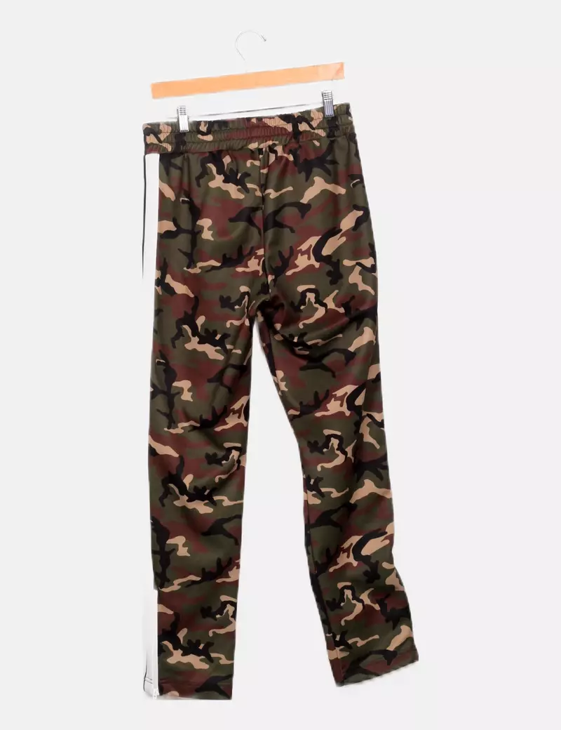 Palm Angels Pantalón casual print camuflaje