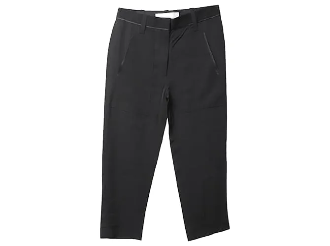 Pantalón de vestir en viscosa negra de Victoria Beckham Negro 