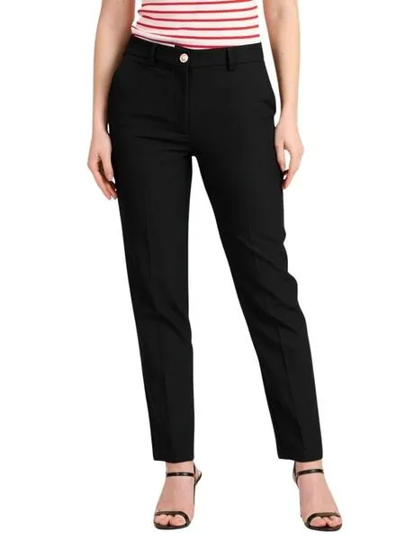 Pantalón Naf Naf Chino Negro Para Mujer