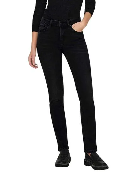 Pantalón Vaquero Only Sui Slim Negro para Mujer