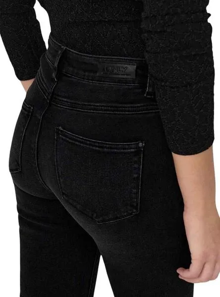 Pantalón Vaquero Only Sui Slim Negro para Mujer