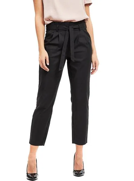 Pantalón Vila Sofina Negro Mujer