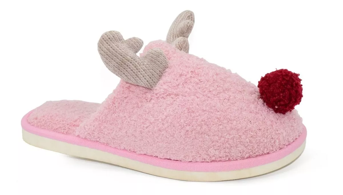 Pantuflas Importadas Corderito Comodas Mujer Serafinne Reno 