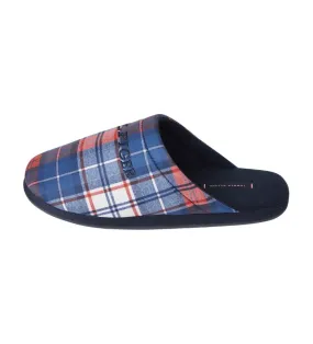 Pantuflas Warm Check azul