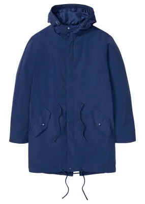 Parka larga Azul marino