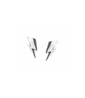 Pendientes Bowie rayo Flash lightning classic logo studs by Alchemy Rocks PE8