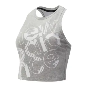 Peto Running Mujer New Balance Relentless Crop Top Gris