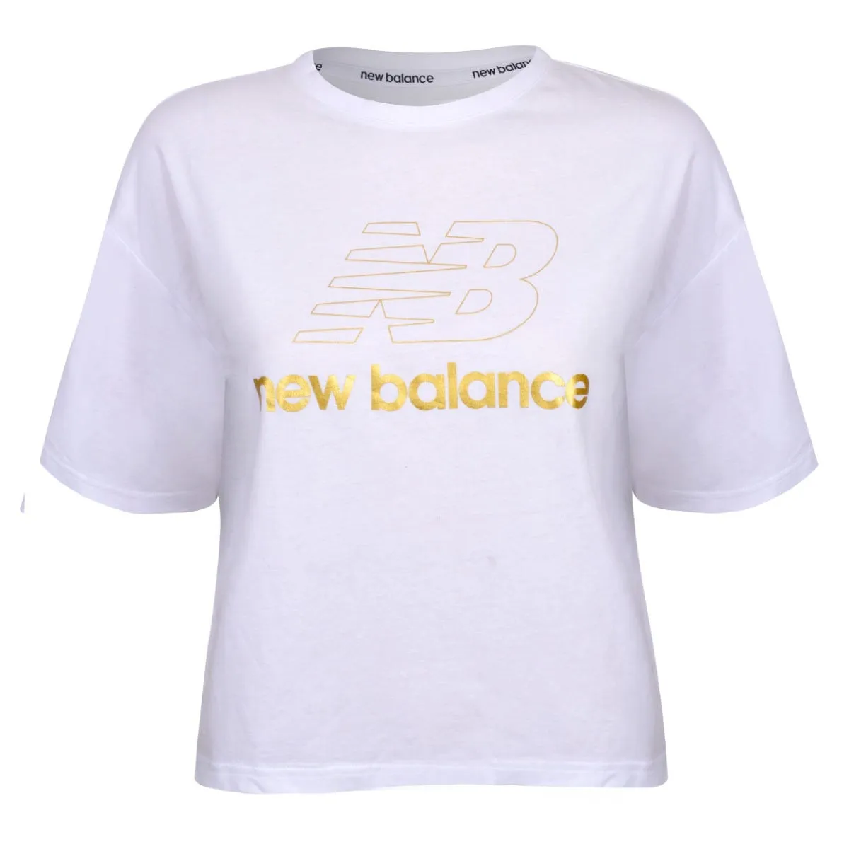 Polera Lifestyle Mujer New Balance Blanca