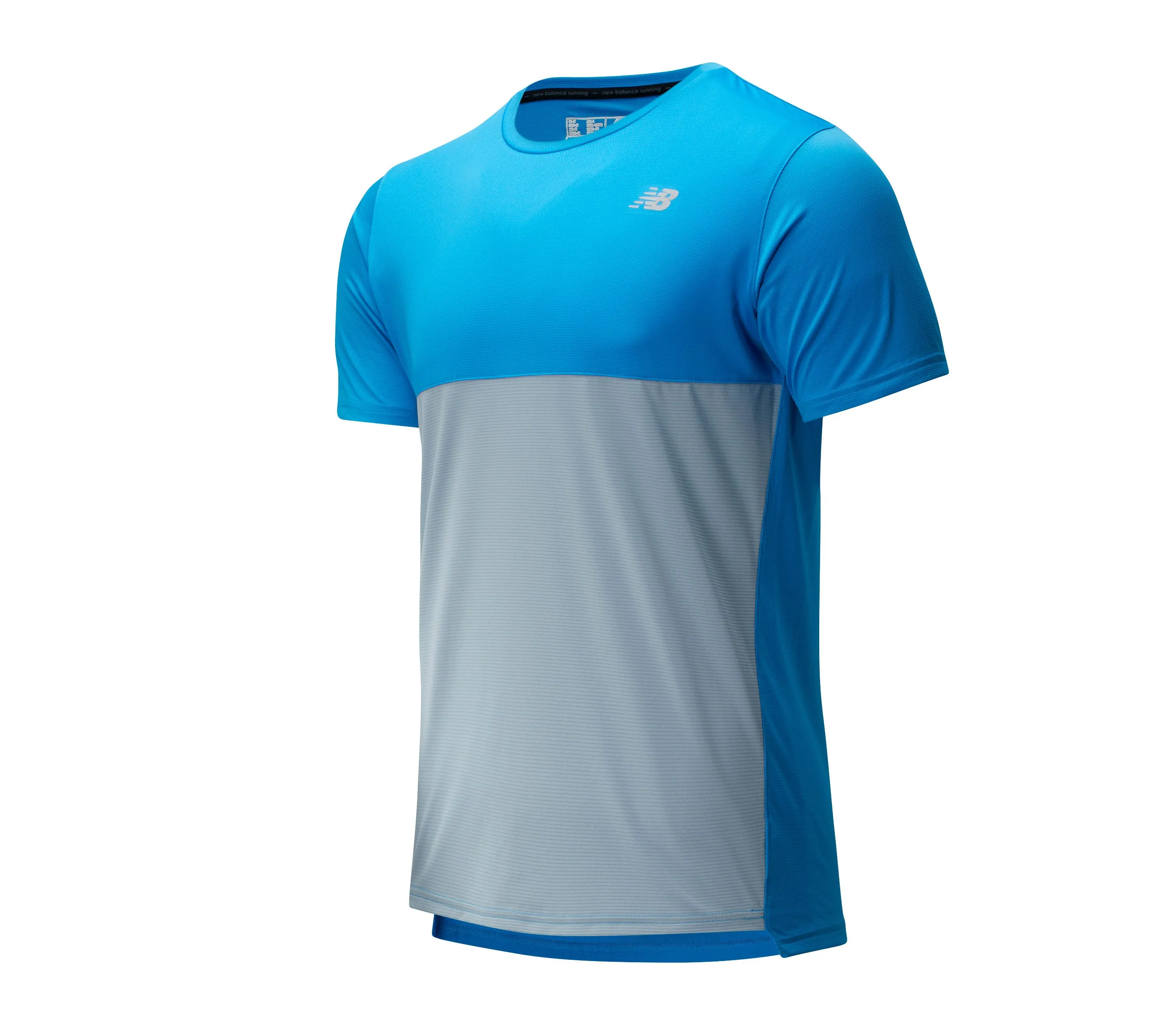 Polera Running Hombre New Balance Accelerate SS Azul