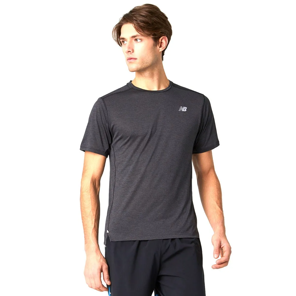 Polera Running Hombre New Balance Impact Run Negra