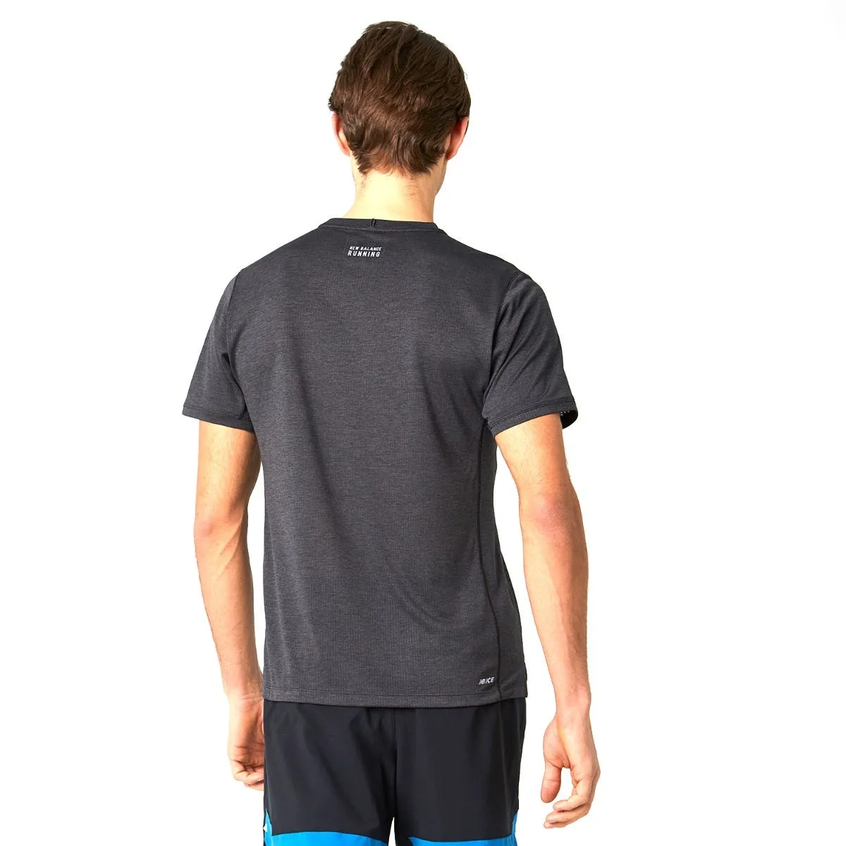 Polera Running Hombre New Balance Impact Run Negra