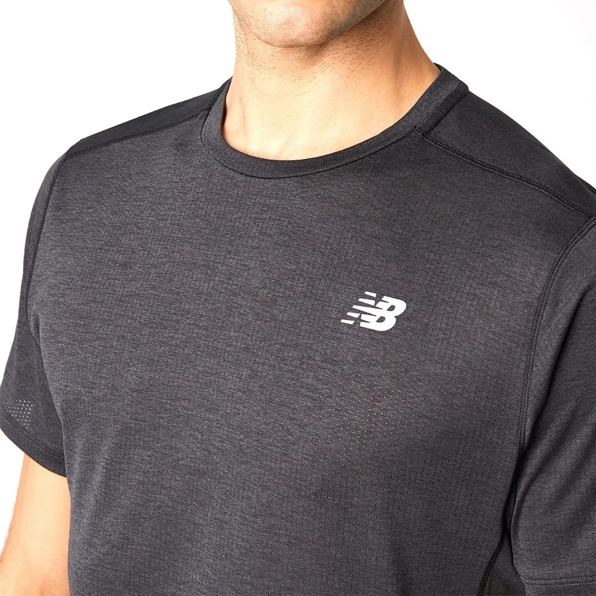 Polera Running Hombre New Balance Impact Run Negra