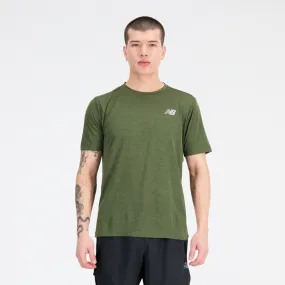 Polera Running Hombre New Balance Impact Run Verde