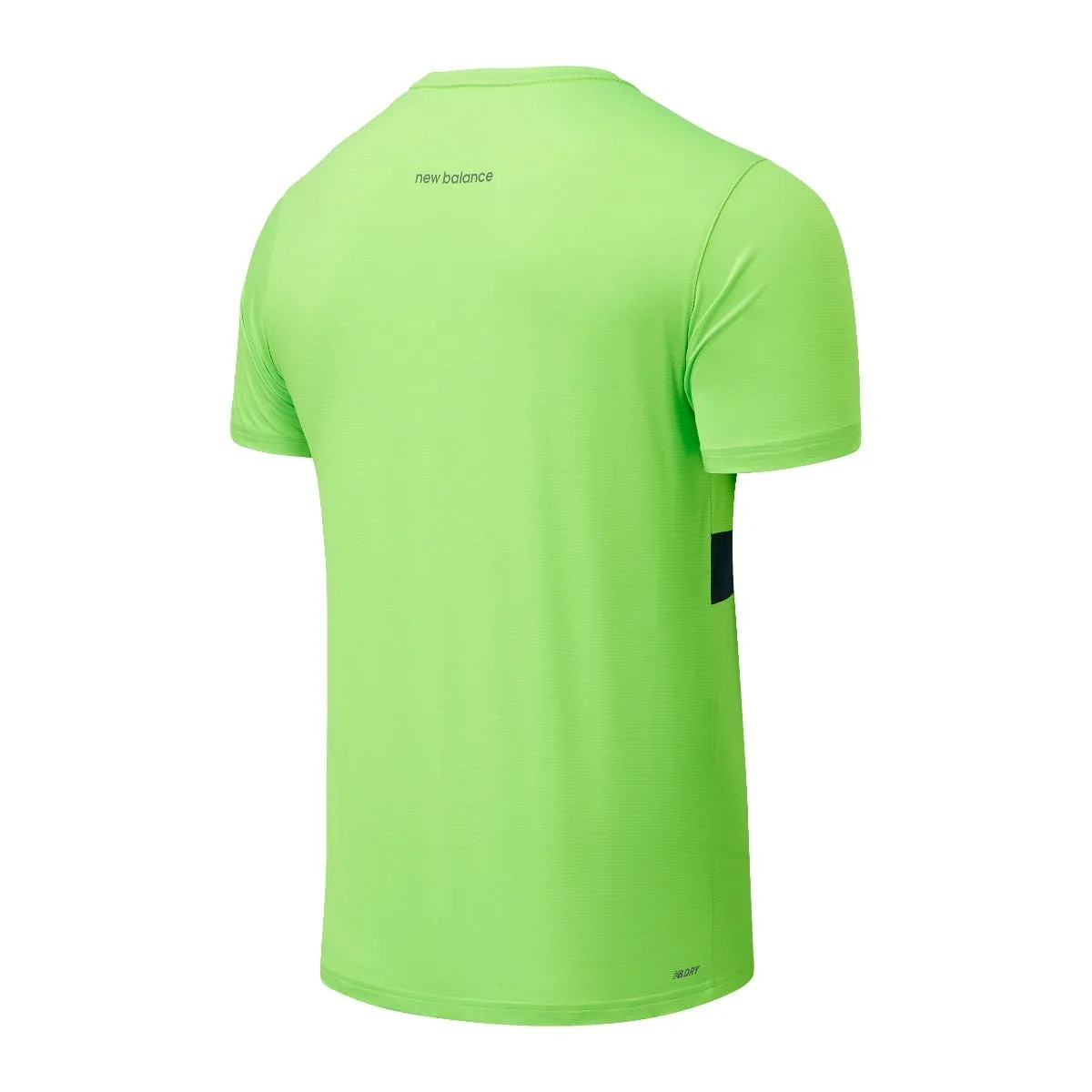 Polera Running Hombre New Balance Striped Accelerate Verde