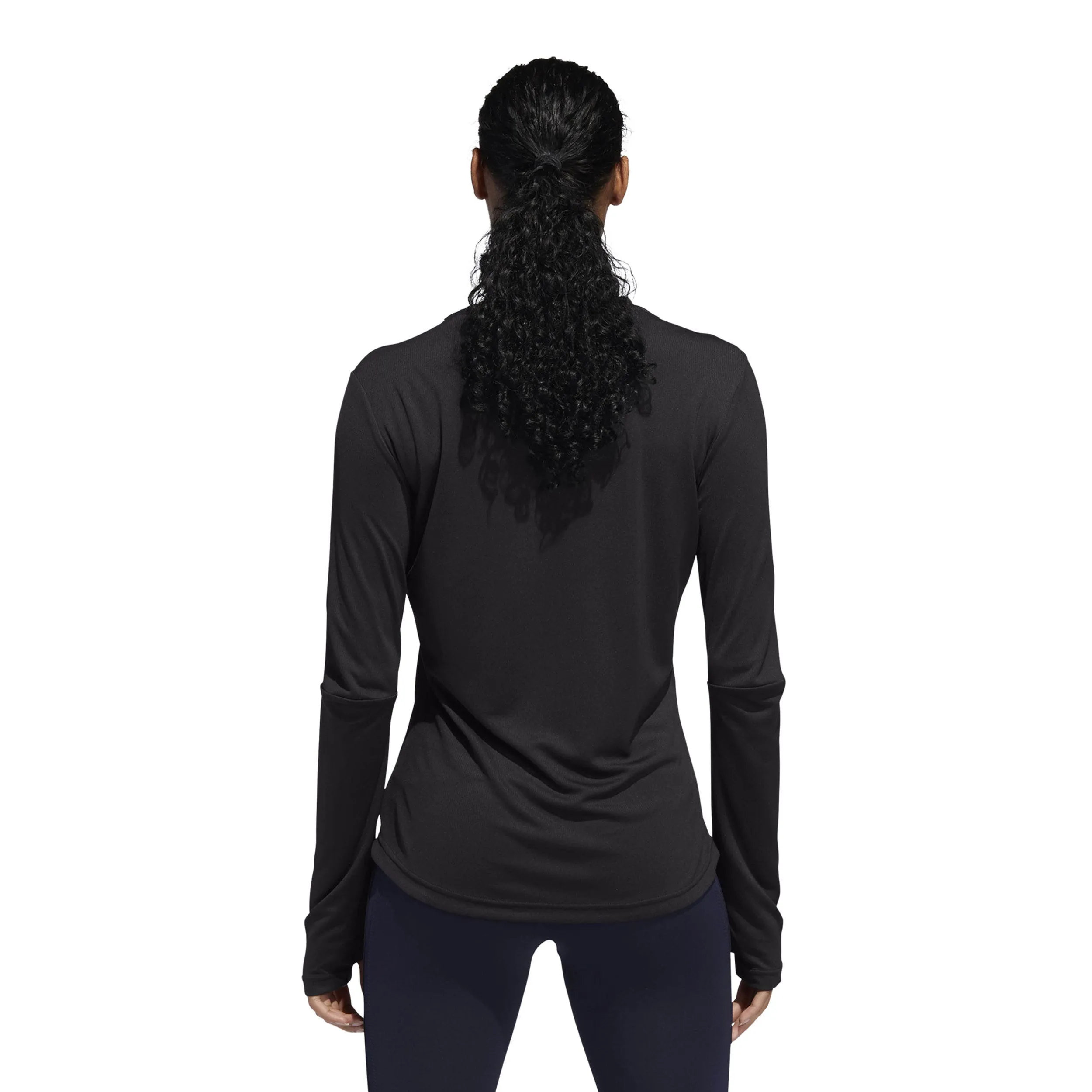 Polera Running Mujer Adidas Own The Run Negro