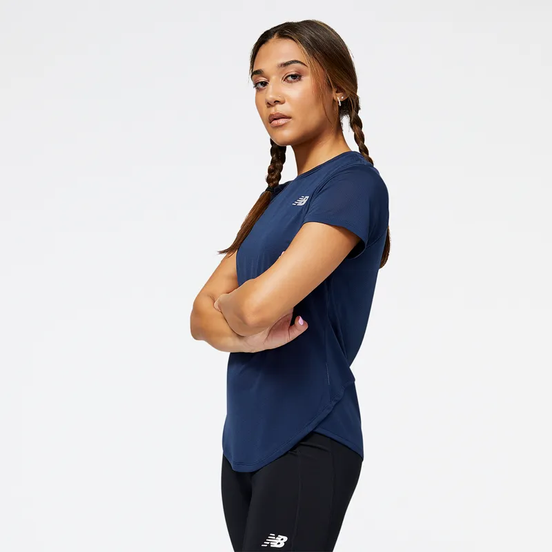 Polera Running Mujer New Balance Accelerate Azul